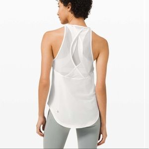 Lululemon Run Off-Route Tank Top White